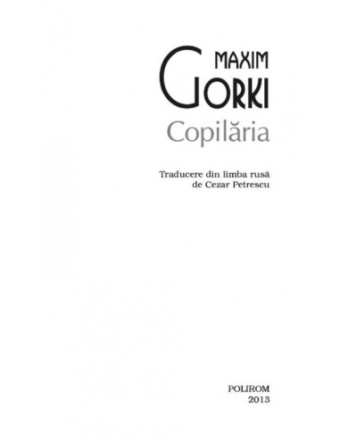 Copilăria  Copilăria
