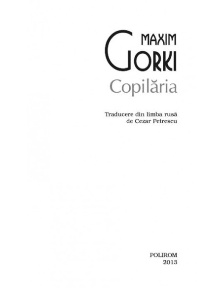 Copilăria