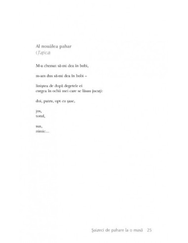 Șaizeci de pahare la o masă