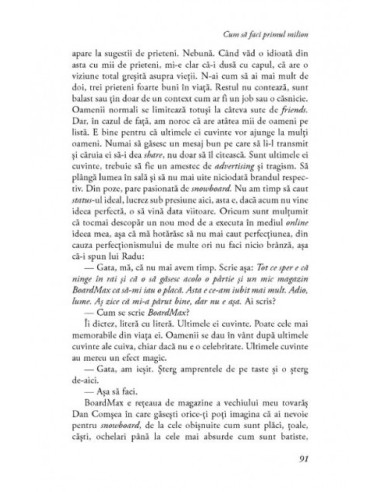 Cum să faci primul milion