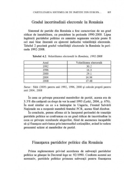 Competiția politică în România