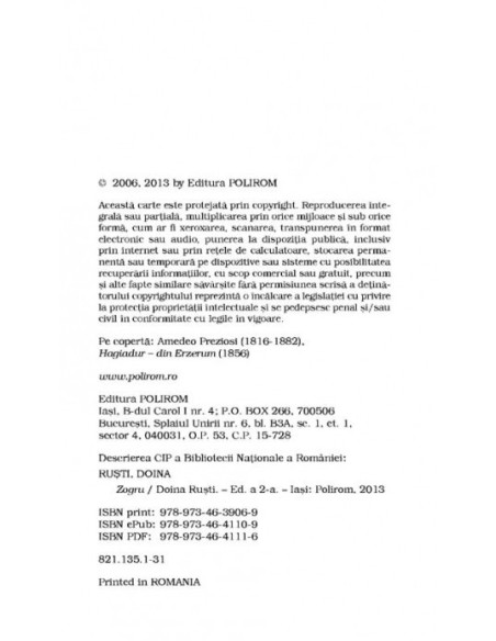 Zogru (ediția a II-a revăzută și adăugită, de buzunar)