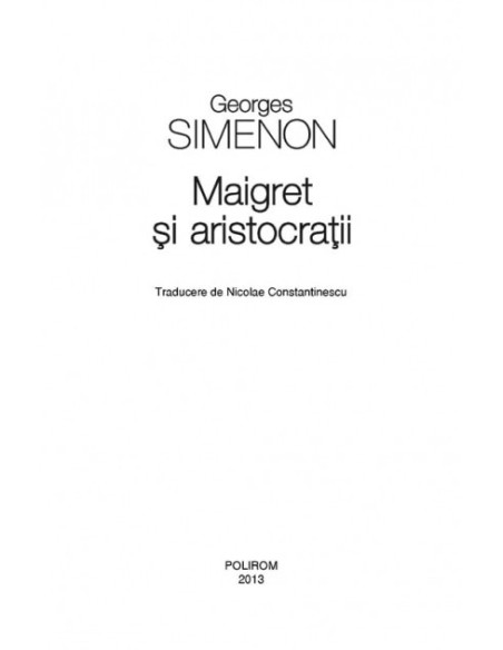 Maigret și aristocrații