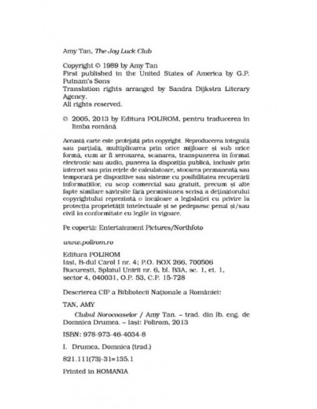 Clubul Norocoaselor (ediţie de buzunar)