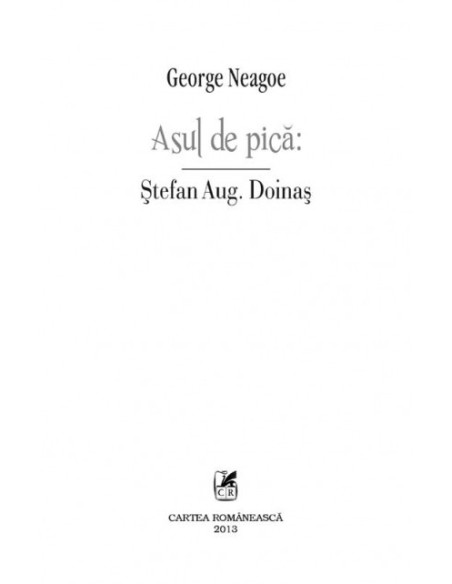 Asul de pică: Ștefan Aug. Doinaș