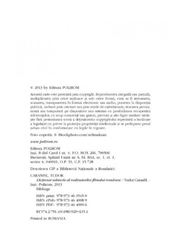 Dicţionar subiectiv al realizatorilor...