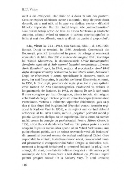 Dicţionar subiectiv al realizatorilor filmului românesc