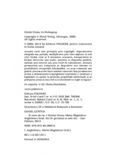 În mers de rac (ediţie de buzunar)