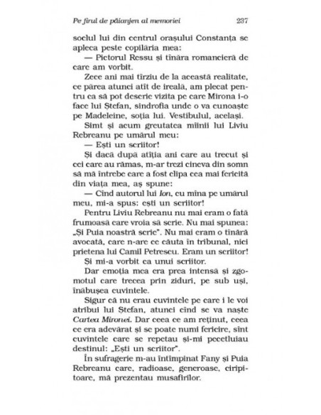 Pe firul de păianjen al memoriei (ediţie de buzunar)