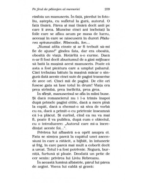 Pe firul de păianjen al memoriei (ediţie de buzunar)