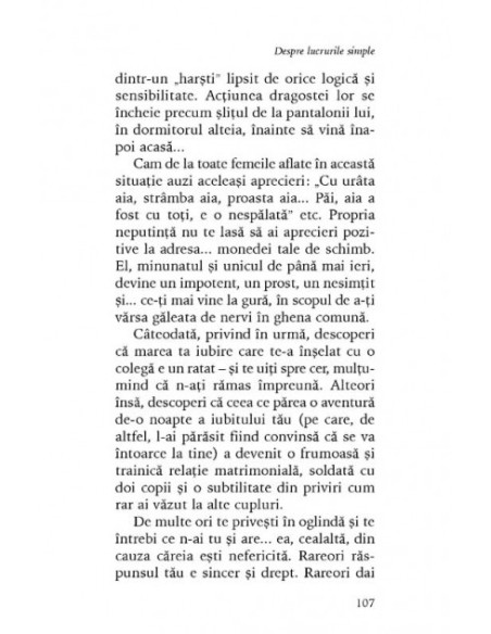 Despre lucrurile simple (Ediţie revăzută de autoare)