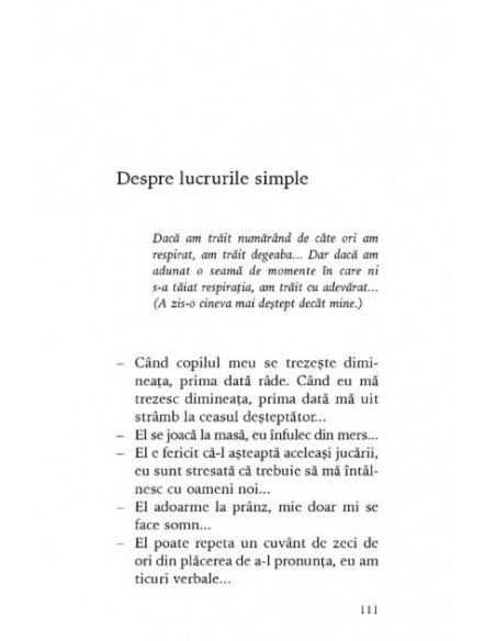 Despre lucrurile simple (Ediţie revăzută de autoare)