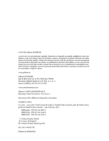 Ce a fost – cum a fost. Paul Cornea... Ce a fost – cum a fost. Paul Cornea...
