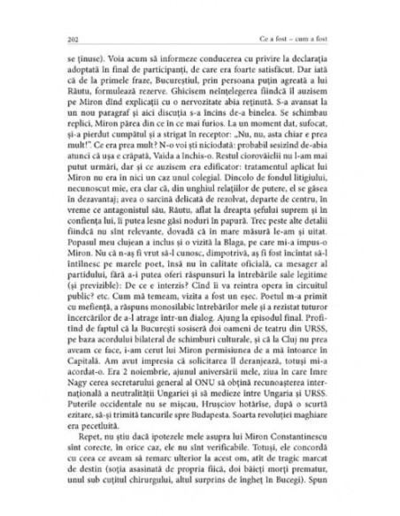 Ce a fost – cum a fost. Paul Cornea de vorbă cu Daniel Cristea-Enache