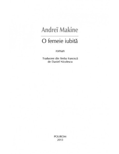 O femeie iubită O femeie iubită