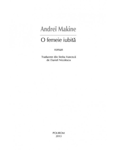 O femeie iubită