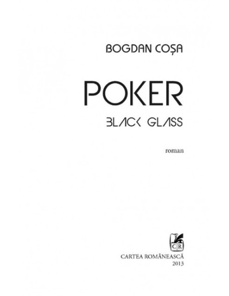 Poker. Black Glass