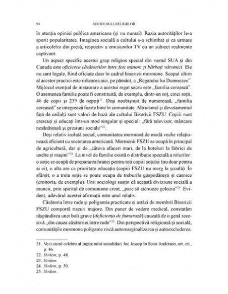Sociologia religiilor. Credințe, ritualuri, ideologii