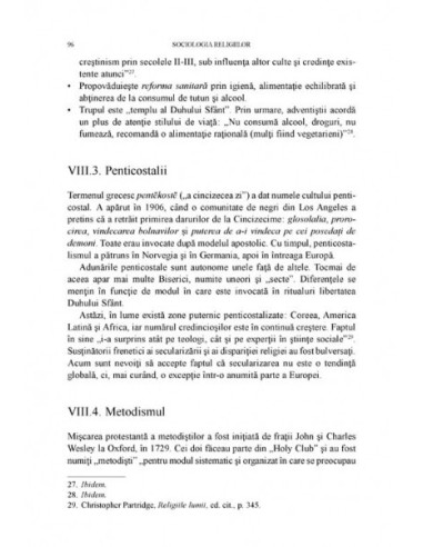 Sociologia religiilor. Credințe,...
