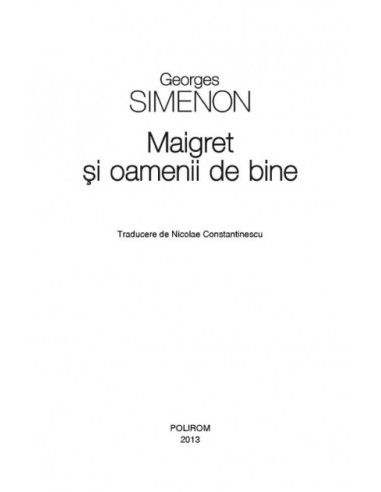 Maigret și oamenii de bine