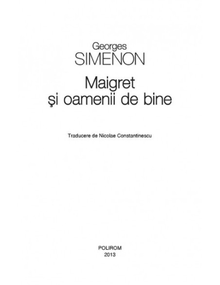 Maigret și oamenii de bine