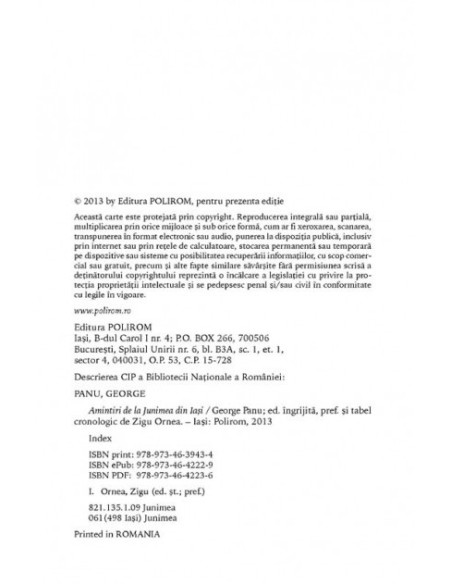 Amintiri de la Junimea din Iaşi