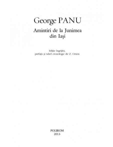 Amintiri de la Junimea din Iaşi