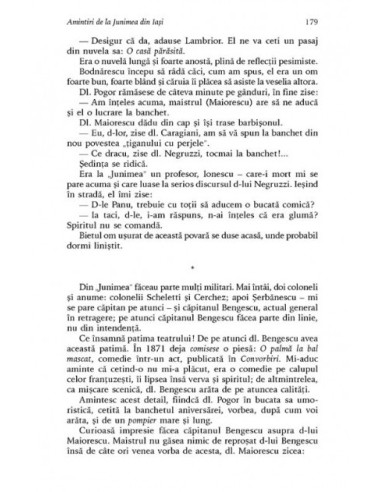 Amintiri de la Junimea din Iaşi