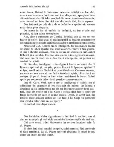 Amintiri de la Junimea din Iaşi