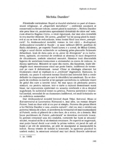 Oglinda și drumul. Prozatori...