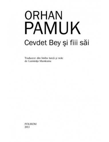 Cevdet Bey și fiii săi