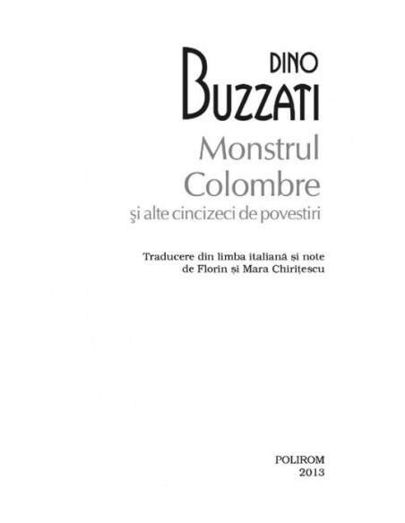 Monstrul Colombre și alte cincizeci de povestiri (ediție de buzunar)