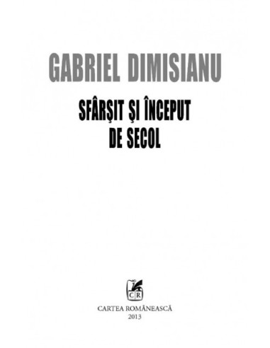 Sfîrşit şi început de secol