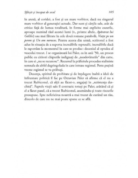 Sfîrşit şi început de secol