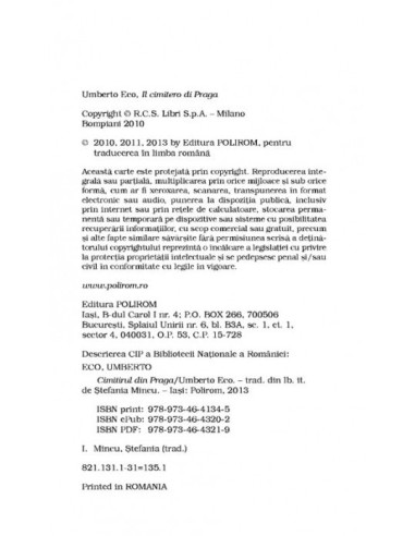 Cimitirul din Praga Cimitirul din Praga