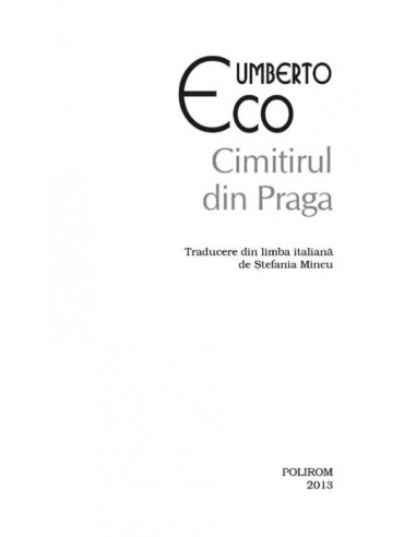 Cimitirul din Praga Cimitirul din Praga