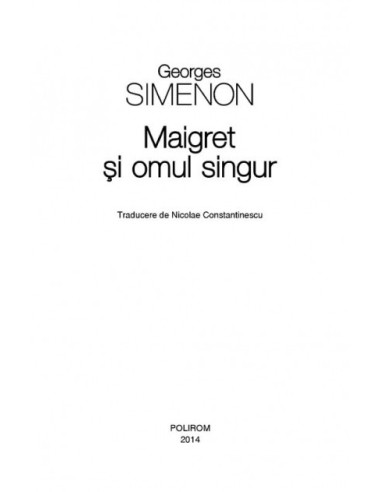 Maigret și omul singur