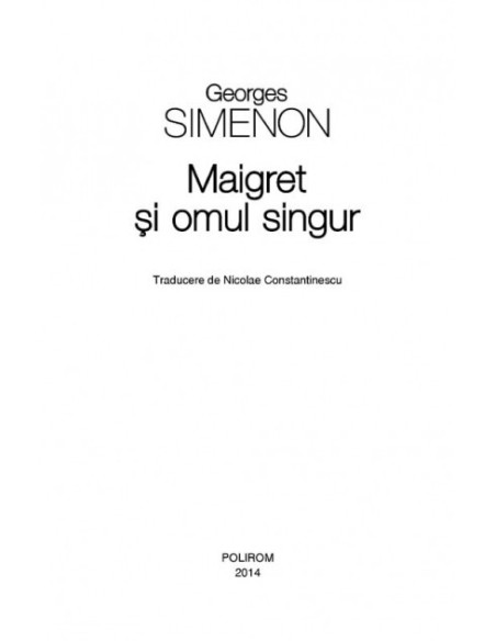 Maigret și omul singur