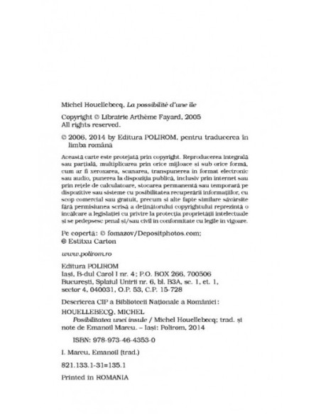 Posibilitatea unei insule