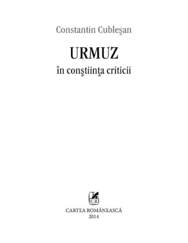 Urmuz în conștiința criticii