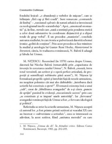 Urmuz în conștiința criticii