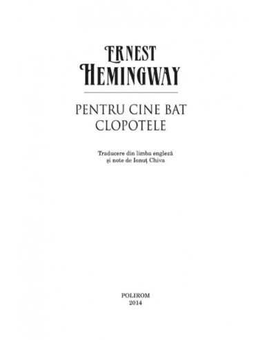 Pentru cine bat clopotele