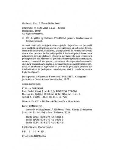 Numele trandafirului Numele trandafirului