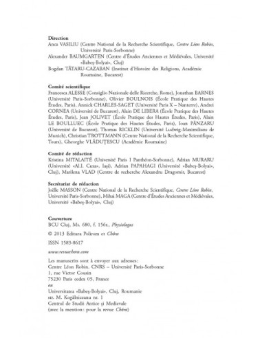 Chora. Revistă de studii antice şi...