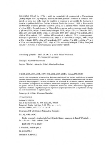 Limba germană. Simplu şi eficient Limba germană. Simplu şi eficient