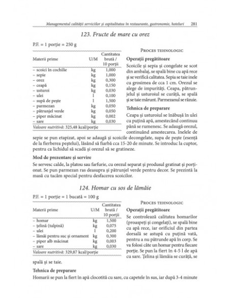 Managementul calității serviciilor și ospitalitatea în restaurante, gastronomie, hoteluri