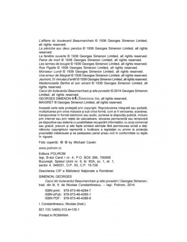 Cazul din bulevardul Beaumarchais și...