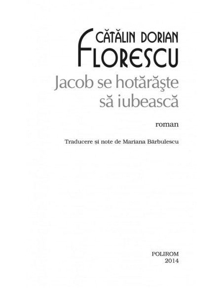 Jacob se hotărăște să iubească (ediție de buzunar)