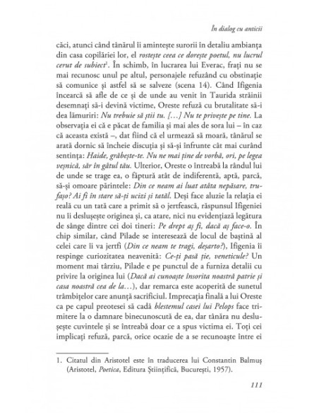 În dialog cu anticii