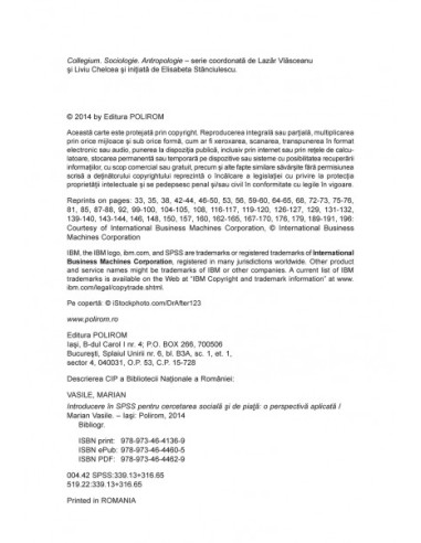 Introducere în SPSS pentru cercetarea...